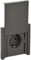 Розетка СП FORTE&PIANO16А IP44 FP319 с заземл. защ. шторки крышкой безвинт. крепл. сер. IEK FP-R16-16-1-44-K03
