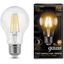 Лампа светодиодная филаментная LED 8 Вт 740 лм 2700К AC185-265В E27 А60 (груша) теплая Black Filament Gauss - 102802108