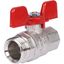 Кран шаровой со сгоном 1/2' ВН ручка бабочка (EPDM) - RG008SHJJT7H8A STOUT SVB-1007-000015