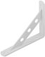 Уголок-кронштейн усиленный 150х125мм бел. КУРС 66101