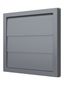 Решетка приточно-вытяжная с гравитационными жалюзи 190х190 фланцем D150/160, из ASA пластика, цвет Серый - 1919К15.16Ф сер ЭРА 24249