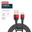Кабель USB-A – Type-C, 5А, 50Вт, 1м, в черной нейлоновой оплетке | 18-7066 REXANT MEET