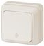 Переключатель Intro Quadro 2-103-02 одноклавишный 10А-250В, IP20, ОУ, Quadro, слоновая кость | Б0053751 ЭРА