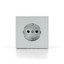 Розетка ArtGallery 16А с заземл. со шторками быстрозажим. клем. механизм алюм. SE GAL000345S APC