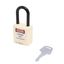 Замок безопасности навесной нейлоновая дужка BD-G16 White - 10289 ПТК