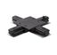 Коннектор для встраиваемого шинопровода чёрный X -образный PTR/R CX-BL | .5031937 Jazzway