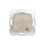 Розетка 1-ая керамика с/з с крышкой с/у 16А мех. беж DEA | KR-78-0246 Kranz