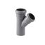 Тройник ВК ПП 50/40х67 G сер. RTP 33465
