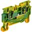 Клемма пружинная проходная заземляющая CX4 PE 4кв.мм ARMAFIX IEK AF-CT41-00-K52-004