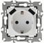 Розетка 2P+E 16A-250В, штор. с 2xUSB 5В-3А, Эра Elegance, белый 14-4109-01 - Б0047867