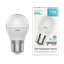 Лампа светодиодная Basic Шар 7,5W 690lm 4100K E27 LED 1/10/100 | 1053228 Gauss