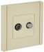 Розетка 2-м TV+SAT FORTE&PIANO FP438 ваниль IEK FP-AF20-O-K10