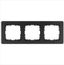 Рамка G-Flex 3-постовая, цвет Антрацит - G1103B Jasmart