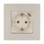Розетка с заземлением USB тип C - Legrand Etika со шторками 16А 250В 1500мА 7,5Вт безвинтовые зажимы слоновая кость | 672388