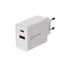 Устройство зарядное сетевое для iPhone/iPad Type-C + USB 3.0 с Quick charge бел. Rexant 16-0278 MEET