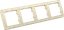 Рамка четырёхместная, скрытой установки, цвет слоновая кость | Р404-01 HEGEL