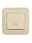 Кнопка звонка 1-кл.СП ASTI 10А IP20 в сборе крем. LEZARD 7081-0303-103