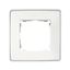 Рамка 1-м Simon82 Detail бел.; основание алюм. Simon 8201610-243