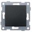 Выключатель 2-х полюсный одноклавишный Ugra, механизм, 10А, 250В, графит - С11В5-010 GUSI