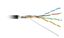 Кабель витая пара FUTP4-C5E-S24-OUT-PE-BK-100 экранир. F/UTP кат. 5e 4 пары (24AWG) ож (solid) экран - фольга внешн. PE черн. (уп.100м) Hyperline 49117