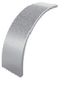Крышка угла внешнего плавного 90 град. к лотку 150, толщ. 0,7 мм, Сендзимир цинк, 023550 | КУВТП90-150-0,7-R200-СЦ Ostec