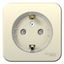 Розетка 1-м ОП Blanca 16А IP20 250В с заземл. защ. шторки изолир. пластиной (компакт) молоч. SE BLNRA111112 APC