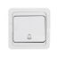 Лондон Кнопка звонка 10А белая - EEZ10-026-10 EKF
