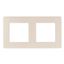 Рамка для розеток и выключателей серия 12 12-5102-02 на 2 поста, сатин, слоновая кость | Б0052510 ЭРА