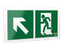 Знак безопасности PS-42226.E34 "Напр. к эвакуационному выходу налево вверх" Белый свет a23565 BS