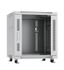 Шкаф монтажный телекоммуникационный напольный SH-05C-12U60/60 19дюйм для распред. и серверн. оборудования 12U 600х600х730мм передн. стеклян. задн. сплошн. метал. двери ручка с замком сер. (RAL 7035) Cabeus 7645c