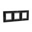 Рамка из натурального стекла, "Avanti", черная, 6 модулей | 4402826 DKC ДКС