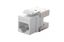 Модуль UTP категории 6A keystone, Q-Tool, белый, | 16B-UA-03WT Eurolan