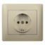 Розетка СП Galea Life 2К+3 защ. шторки нем. станд. в сборе титан Leg 771463 Legrand