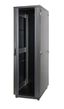 Шкаф Racknet S3000 33U 600 800, передняя дверь стеклянная одностворчатая, задняя металлическая черный - 60F-33-68-31BL Eurolan