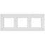 Рамка для розеток и выключателей 3 поста белый матовый пластик ЭРА Elegance 14-5003-01М - Б0065816