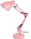 Настольный светильник N-123-E27-40W-P Е27 с основанием розовый | Б0052757 ЭРА