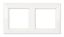 Рамка 2-местная для вертикальной и горизонтальной установки. Серия- Eco Profi. Материал- термопласт. Цвет- белый - EP482WW JUNG