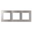 Рамка для розеток и выключателей ЭРА Серия 12 12-5103-03 на 3 поста, Сатин, алюминий | Б0052521