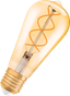 Лампа светодиодная филаментная Vintage 1906 LED CL Edison FIL GOLD 25 non-dim 5W/820 E27 | 4058075092112 Osram