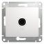 Розетка телевизионная проходная TV 1-м СП Glossa 4дБ механизм бел. SchE GSL000192 APC