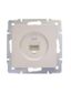 Розетка компьютерная 1-м СП Vesna механизм жемчуж./бел. перламутр LEZARD 742-3088-139