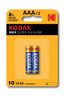 Батарейка Kodak LR03-2BL MAX SUPER Alkaline [K3A-2] (20/100/19800) - Б0005132