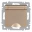 Розетка однофазная скрытого монтажа, в рамку с заземлением без шторок шампань крышкой 16А 250В IP20 винтовые зажимы 6-203-04 Intro Accent - Б0063738 ЭРА