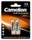 Аккумулятор AA/R6 1500мА.ч NI-MN BP-2 металлик (блист.2шт) Camelion 3510