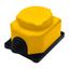 Розетка настенная однофазная с заглушкой КОМПАКТ каучук желтый - 3085 Союз