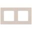 Рамка для розеток и выключателей Серия 12 12-5202-15 на 2 поста, Классик, перламутр | Б0067792 ЭРА