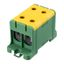 Клемма вводная силовая распределительная КВС 16-95кв.мм 2-рядная PE желт./зел. Rexant 11-2117 MEET