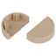 Заглушка EC-KK-20-12-B для полукруглого кабель-канала бежевая 20х12мм 2шт/комплект | Б0064953 ЭРА