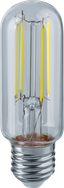 Лампа светодиодная филаментная 14 442 NLL-F-T39-7-230-4K-E27-CL FILAMENT прозрачная E27 176-264В 110мм Navigator 14442