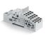 Розетка с безвинтовыми клеммами Push-in для реле 55.32, 55.34, таймера 85.02, 85.04, применяются модули 86.00, 99.02, в комплекте металлическая клипса 094.71, серый цвет, версия ЖД-транспорта - 94.P4.7SMA FINDER 94P47SMA